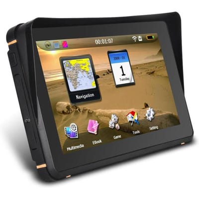 Navigation GPS étanche 2 en 1 pour moto/voiture, pour voiture, GPS de véhicule, moto Southeast Asia Map noir