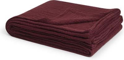 Yumeko sprei mousseline katoen arch bordeaux 200x230