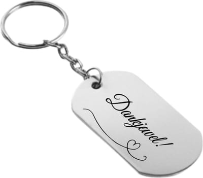 Akyol - dankjewel sleutelhanger - Dankjewel - dankjewel cadeau geschenk bedanken bedankt - dankjewel cadeau geschenk bedanken bedankt - 54 x 29mm
