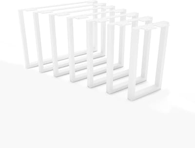 Set van 4 Hoge Meubelpoten Wit - Hoekpoten voor Kast, Bank, Bed of Commode - Diverse Hoogtes Beschikbaar