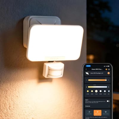 LED Buitenlamp met Bewegingsmelder - 3000lm, Dimbaar Witlicht, Slimme App Bediening, IP65 Waterdicht