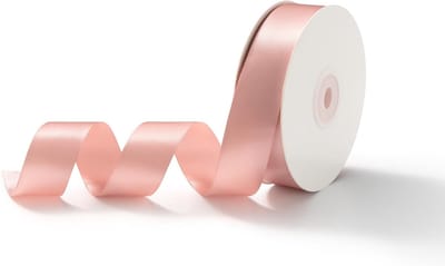 Satin Cadeaulint van 25mm x 23m in Doff Roze voor Trouwen, Cadeauverpakking en Creatieve Projecten