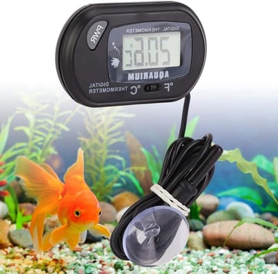 Digitale Aquarium Thermometer met Zuignap en Onderdompelbare Pomp - Nauwkeurige Watertemperatuur Sensor voor Vissen en Aquaria, Ideaal voor Aquaristen