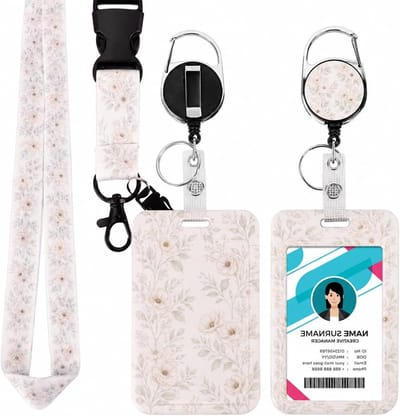 Kaarthouder Lanyard - Kaart Hanger - Dagelijkse Organisatie - Comfortabel Ontwerp - 12 x 11 x 2 cm - Blume