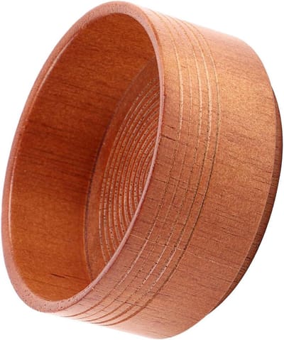Houten Scheerkom - Scheerzeepkom Baard - Baard Verzorging - Duurzaam Corrosiebestendig - 75 x 37 mm - Houtkleur