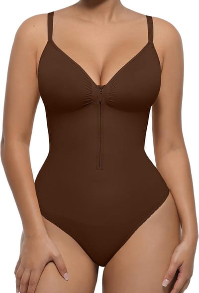 Naadloze Body Shaper met Tummy Control en Ritssluiting - Corrigerend Ondergoed
