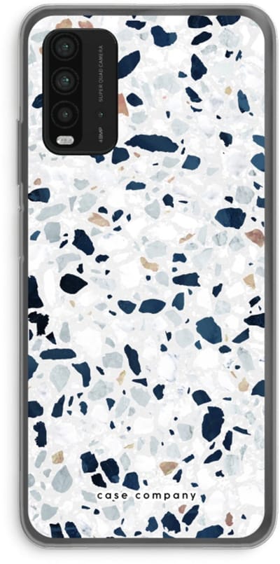 Case Company® - Hoesje geschikt voor Xiaomi Redmi 9T hoesje - Terrazzo N°1 - Soft Cover Telefoonhoesje - Bescherming aan alle Kanten en Schermrand