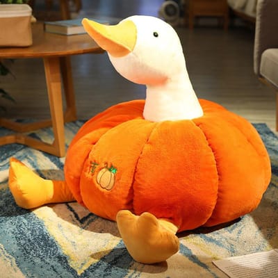 Nouvelle poupée en peluche citrouille canard jouet créatif drôle oreiller citrouille mignon cadeau de Saint-Valentin 28Cm