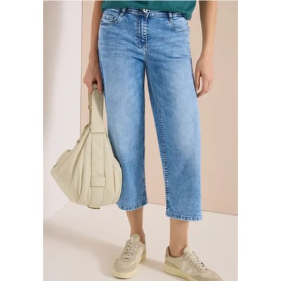 3/4 Wide Legs jeans in Loose Fit