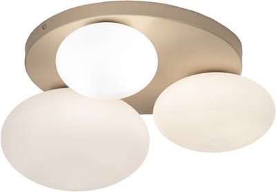Lumidora Plafondlamp 74553 - Plafonniere - GIO - 3 Lichts - G9 - Beige - Zand - Glas