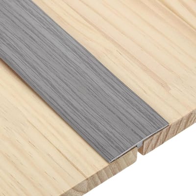 Vloer Overgangsprofiel - Zelfklevende Strip - Vloeren Verbinding - Duurzaam PVC Materiaal - 5 x 300 cm - Houtkorrel Grijs