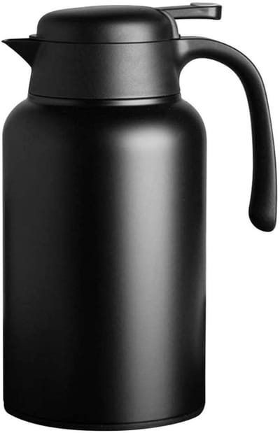 Thermoskan - Houdt dranken warm en koud - 2 liter - Zwart - Roestvrij staal