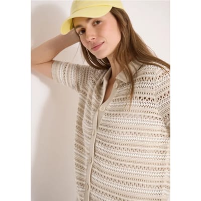 Vest met korte mouwen en polokraag