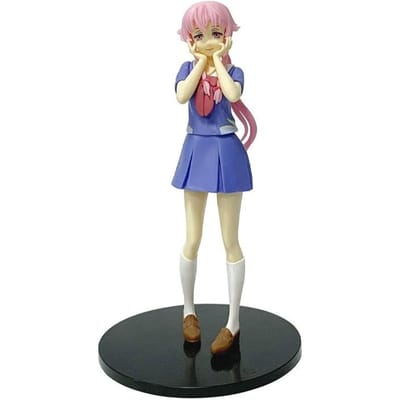 17cm Anime Future Diary Mirai Nikki Gasai Yuno Uniform Jurk Staand Actiefiguur Model Speelgoed Met Doos