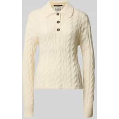 Gebreide pullover met kabelpatroon