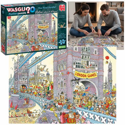 Jumbo The Final Hurdle 1000 stukjes, puzzel voor volwassenen Wasgij Mystery