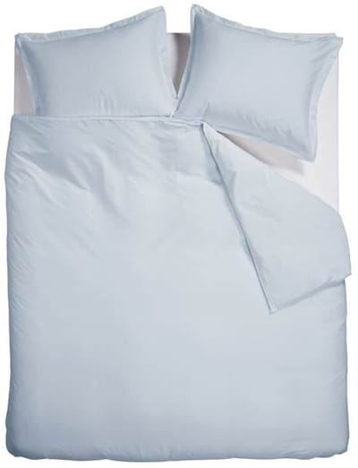 Snoozing Satin Uni Dekbedovertrek - Lits-jumeaux - 240x200/220 cm - Light Blue