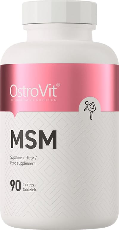 OstroVit - MSM - 90 tablets - Ondersteuning voor gewrichten, huid, haar en nagels en bindweefsel - 2000 mg MSM per dagdosering - geaccrediteerde laboratoria om zuiverheid, veiligheid en werkzaamheid te garanderen.