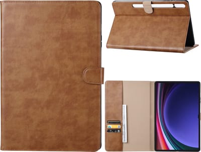 Hoes geschikt voor Samsung Galaxy Tab S9 2023 11 inch Tablet Hoesje Kunstleer Luxe Magnetisch Case Cover