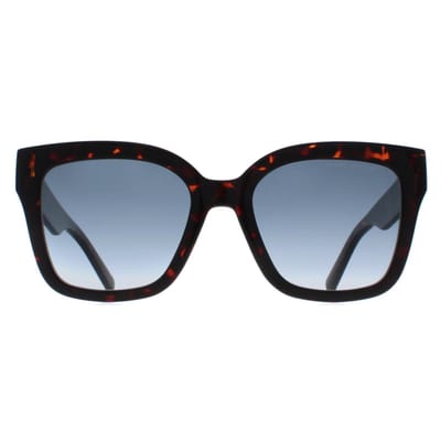 Marc Jacobs Vierkante Dames Shiny Donker Havana Blauwe Gradiënt MARC 658/S