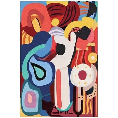 Abstract Tapijt Woonkamer Kunst Onregelmatige Kleur Huis Slaapkamer Nachtkastje Mat Makkelijk te Onderhouden Garderobe Salontafel Kleed Tapis 100*160cm