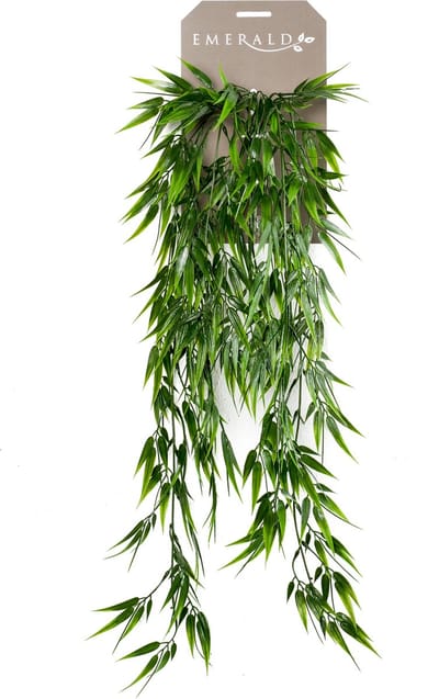 Emerald - Kunst Hangplant Bamboe 75cm - Kunstplant voor binnen