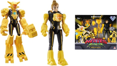 Dinoster - 2 figuren in 1 - Transformeer je robots - 22cm - Delby