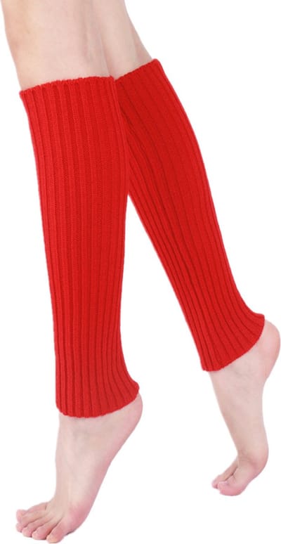 Nivard Beenwarmers - Dames - Overknee - Ballet - Wol - Kniekousen - Leg Warmers - Warm - Party - Rood