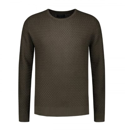 Sweater Fancy Structure Dark Army (404196 - 524)