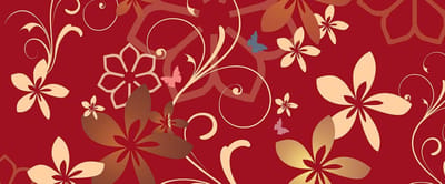 Fotobehang Flowers Abstract | PANORAMIC - 250cm x 104cm | 130g/m2 Vlies