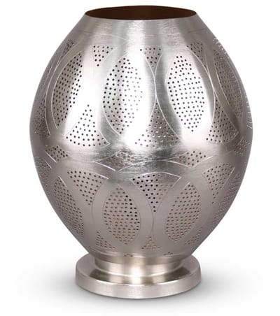 Safaary - Oosterse Tafellamp Amira Nikkel Goud Ø 26 x 32cm