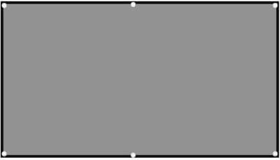 Schermprojector Projectiescherm 60-133 Inch Grijs Anti-Licht 16:9 Zwarte Rand Met Gaten Thuis Buiten(133 inch)