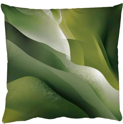 Sierkussens - Kussentjes Woonkamer - 50x50 cm - Golven - Abstract - Heuvels - Groen