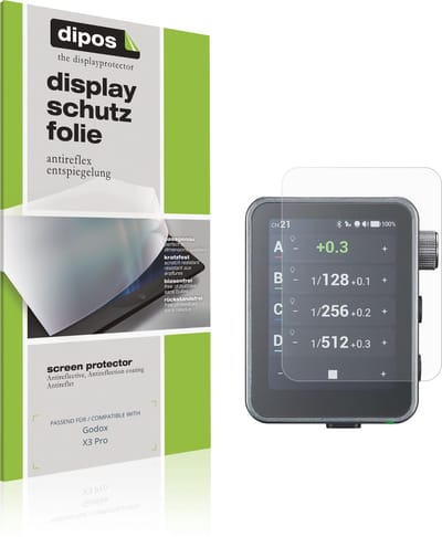 dipos – 4x Matte Beschermfolie geschikt voor Godox X3 Pro | Krasbestendige & antireflecterende Screenprotector Ultra-Thin