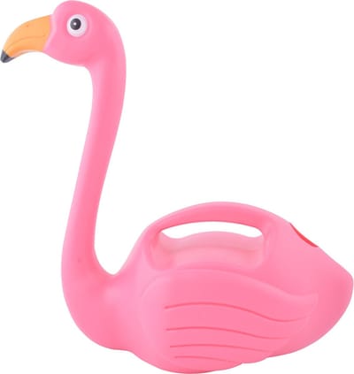 Esschert Design Gieter - flamingo - roze - 1,5 liter - kunststof - flamingo's gietertje - gieters voor kinderen