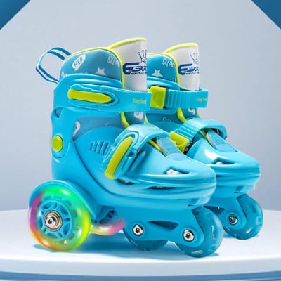 Verstelbare Rolschaatsen - Inline Skates - Buiten Sporten - Veilig Gespsysteem - 2-8 Jaar - Meerdere Kleuren