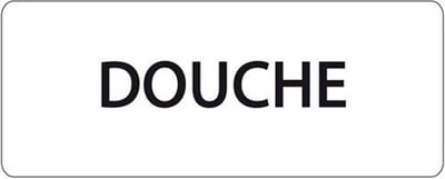 Ivana Tekstbord Douche