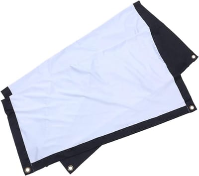 Projectorscherm Opvouwbaar - Filmscherm Haken - Thuisbioscoop Buiten - Lichtabsorberende Rand - 265 x 149 cm - Grijs