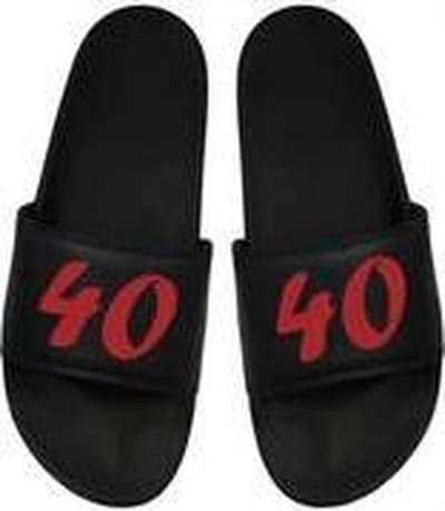 Cadeau Sint - Cadeau Kerst - Cadeau 40 jaar - Cadeau Badslippers 40 jaar - Badslippers - Rood 36