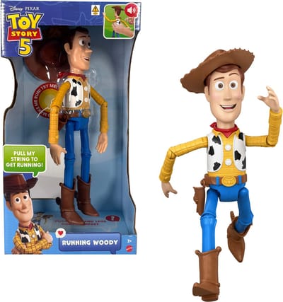 Disney en Pixar Toy Story 5 Rennende Woody actiefiguur van 30 cm - Meer dan 50 geluiden - Frans