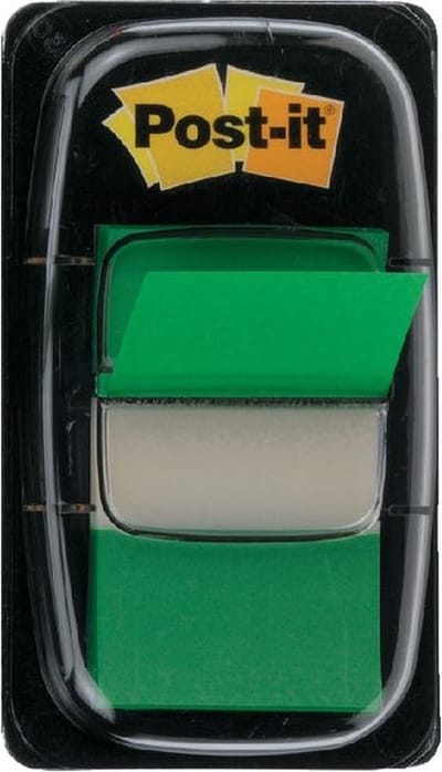 Indextabs post-it 680 25.4x43.2mm groen | 12 stuks