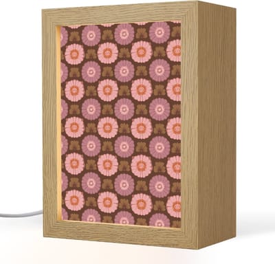 Tafellamp 15x20 cm - LED lamp - Retro - Madelief - Roze - Decoratieve tafellampen - Dimbaar - Tafellampje slaapkamer - Woonkamer binnen