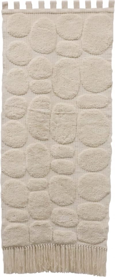 HD Collection Wall Plaque Irregular Blocks Cotton Ivory 77x2x180cm