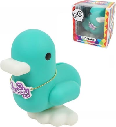 Spaarpot Eend - Kinder Spaarpot - Groen - 16 cm - Canar