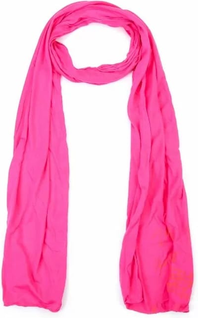 Bijoutheek Sjaal (Fashion) Effen Dun 35 CM x 200 CM Fuchsia