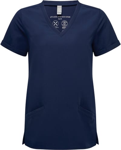 Schort/Tuniek/Werkblouse Dames S Onna Navy 42% Polyester, 33% , 19% Viscose, 6% Elasthan