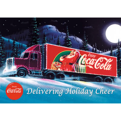 Trefl puzzel 1000 stukjes - kerst caravan Coca-Cola - legpuzzel.