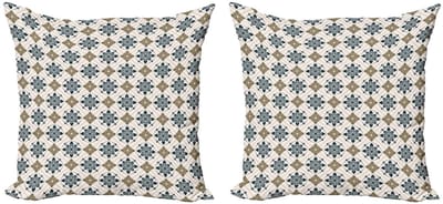 Abakuhaus – Paisley decoratiekussenhoes 2-delige set – 40 × 40 cm – dubbelzijdig