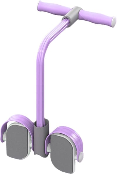 Pedaaltrekker Weerstandsband - Elastisch Zitband - Thuis Trainen - 6 Buis Trainer - 55x27cm - Paars