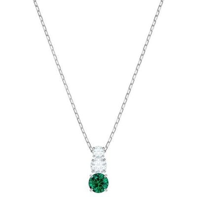 Swarovski Eeuwige Liefde Drie Kristallen Ketting Dameskettingen Groen 5416153 Box (Random Color) white
